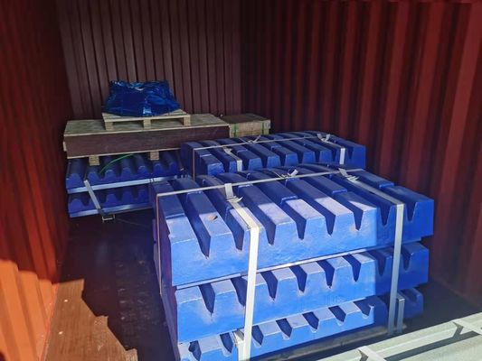 クラッシャー 機械 タイプ 高マンガネス 鋼 磨損部品 Mn18Cr2 クラッシャー クラッシャー C80 の マウ プレート