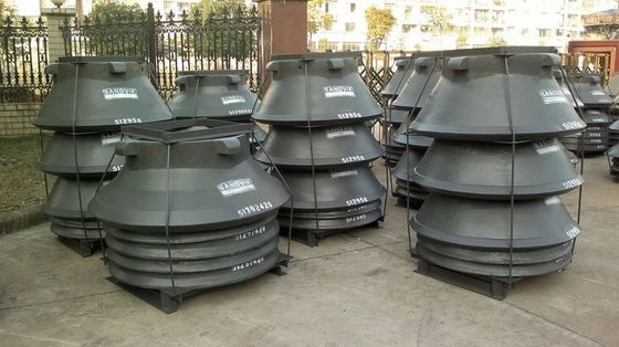 1000 KG 重量 H3800 部品 マントル ボウル ラインナー 滑らかな鉱石採掘性能