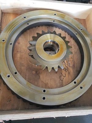オーダーメイド 表面処理 ドライブギアペア 鉱山 石コーン クラッシャー パーツ